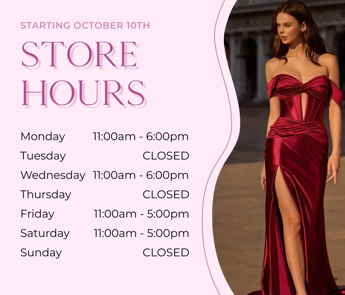 New store hours, desktop banner