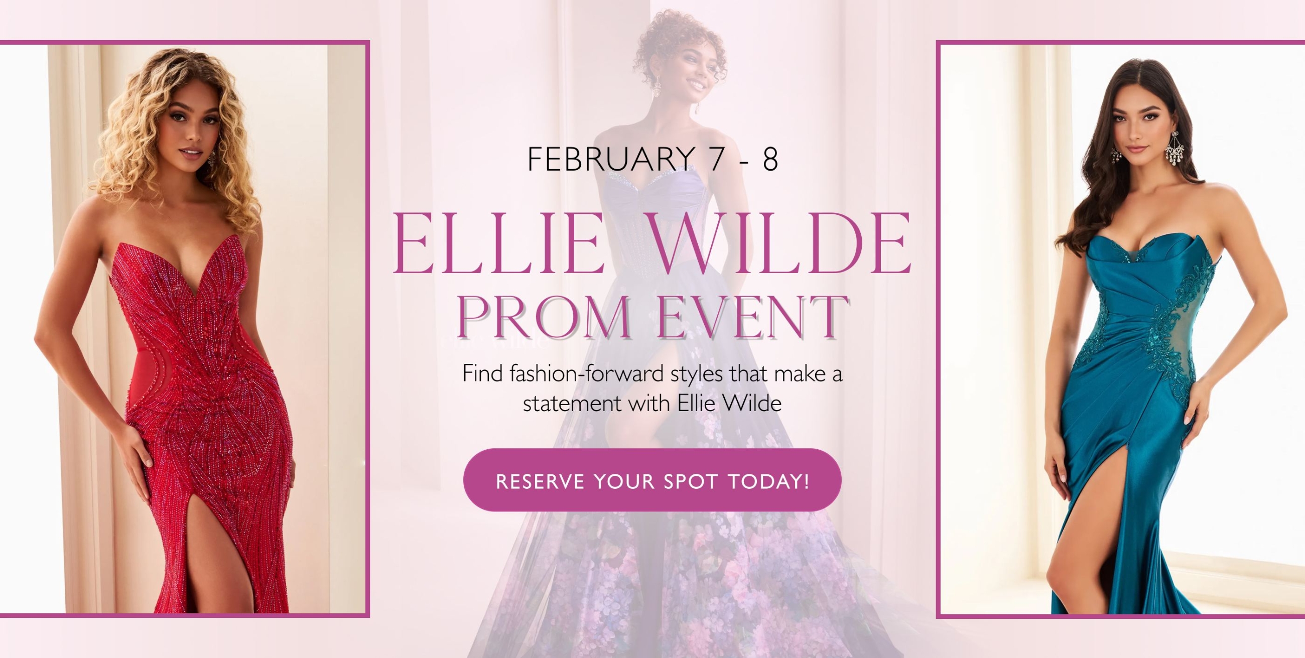 Ellie Wilde Prom Event Desktop Banner