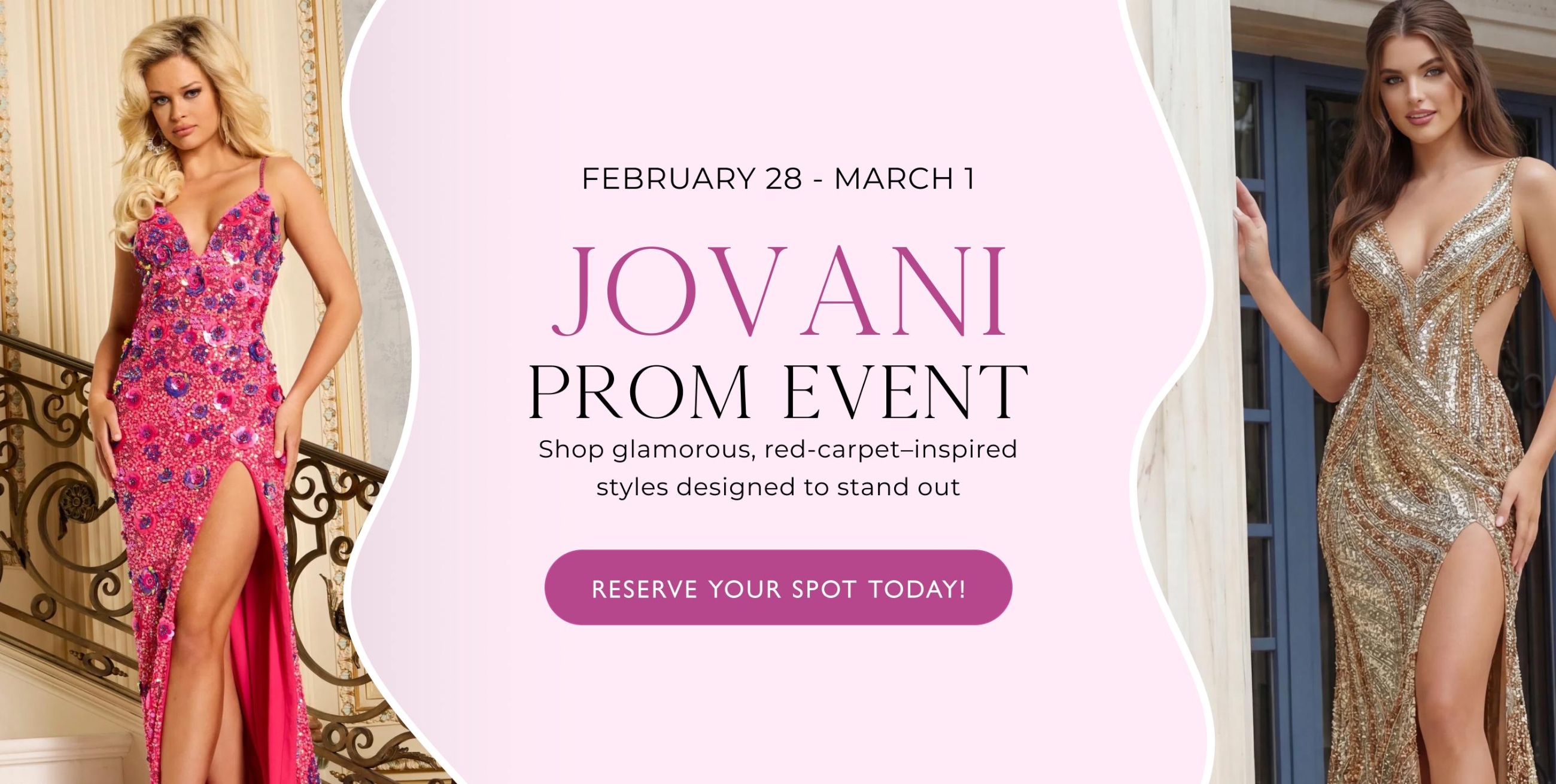 Jovani Prom Event Banner