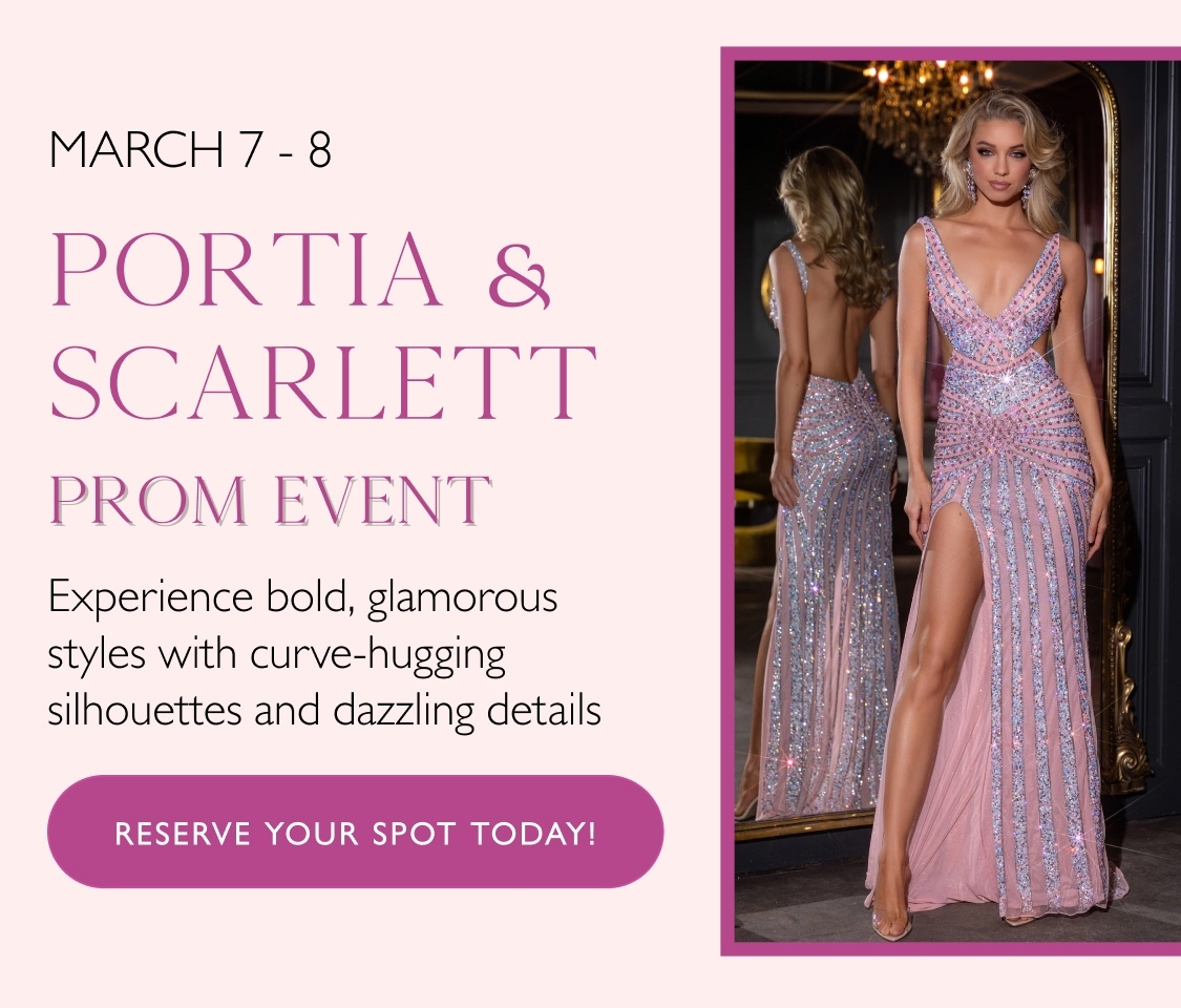 Portia and Scarlett Prom Event Banner