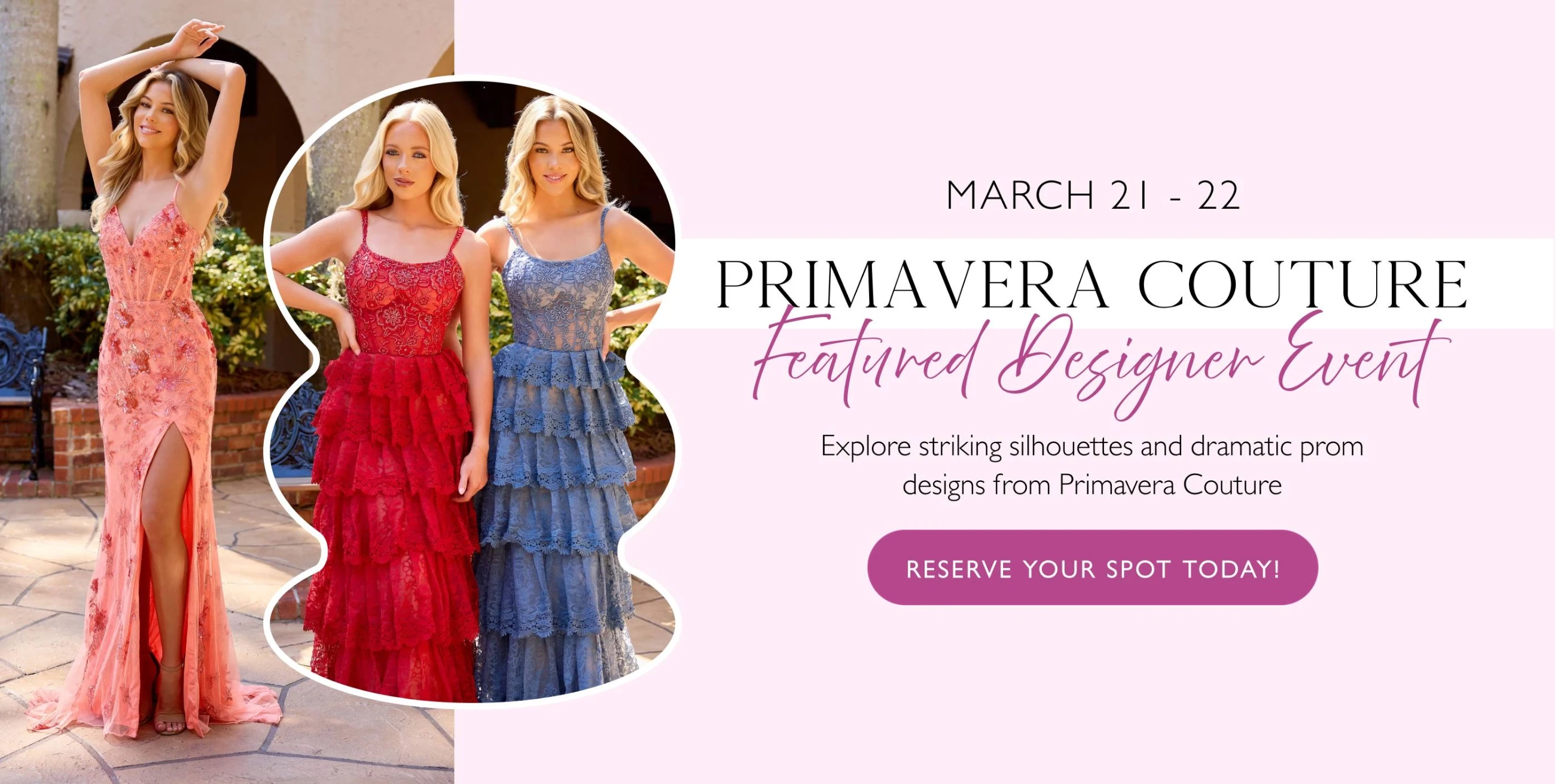 Primavera Couture Featured Designer Event Banner
