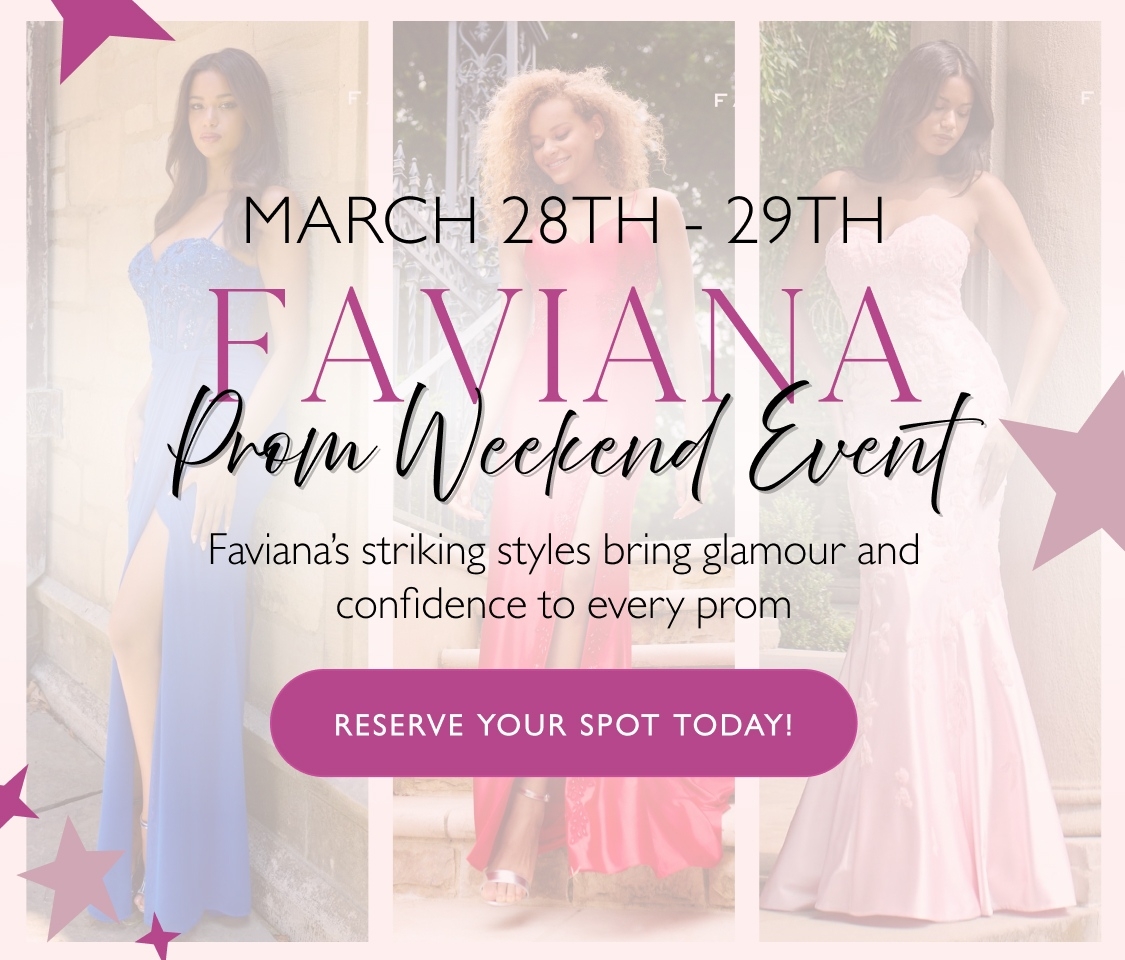Faviana Prom Weekend Event Banner