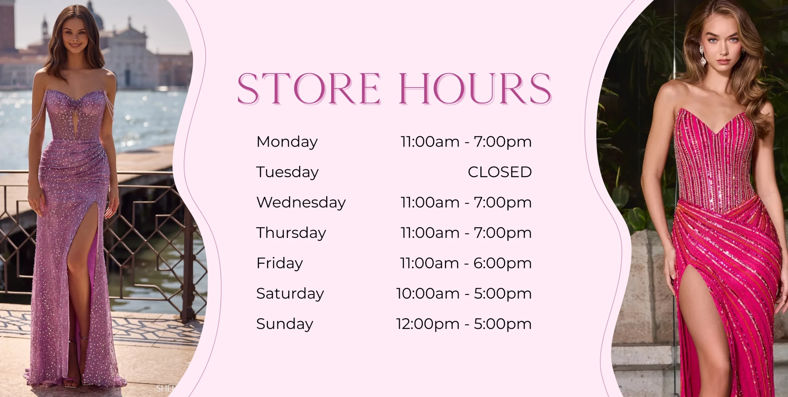 Store Hours Banner Desktop