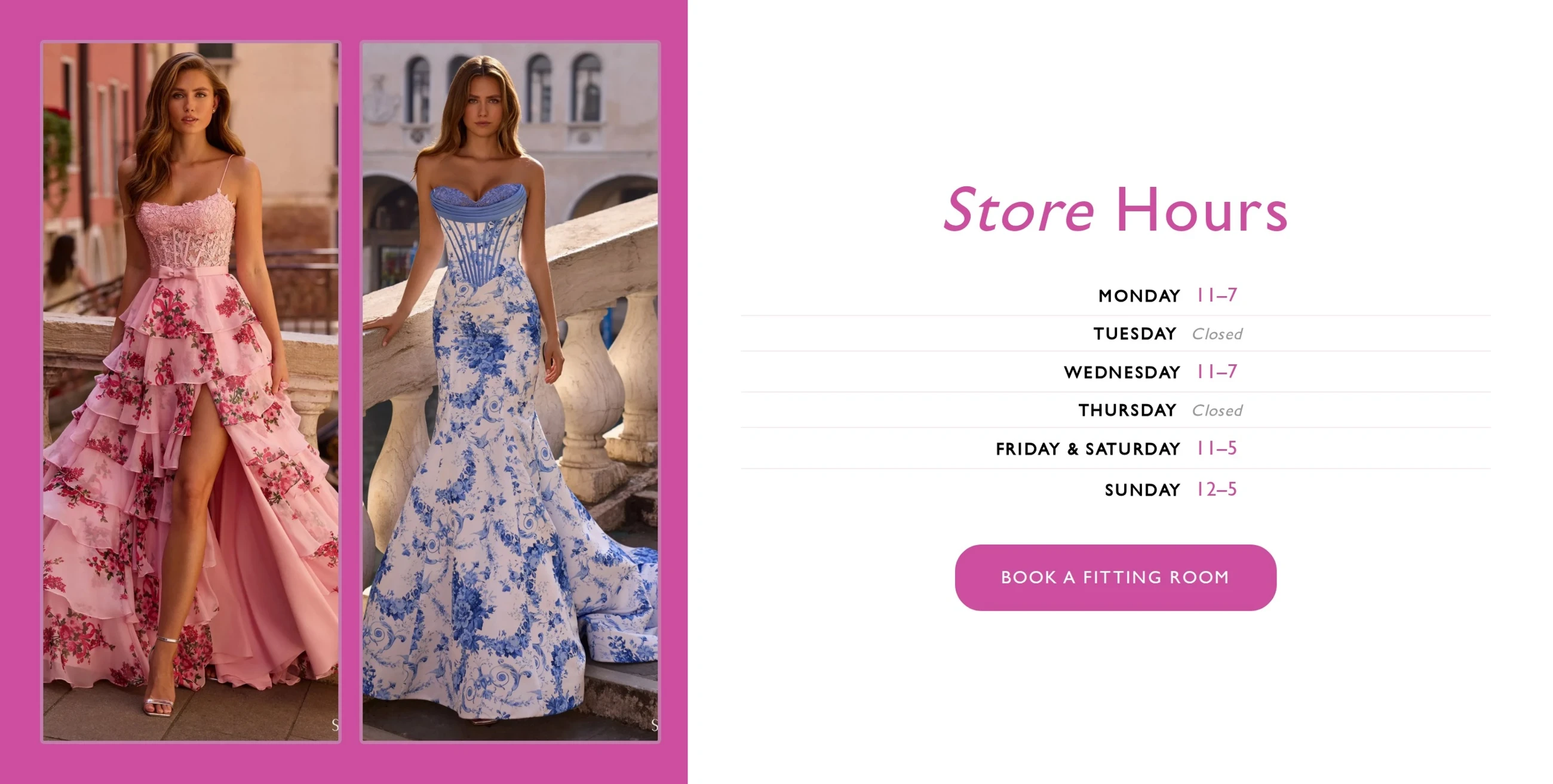 Store Hours Banner
