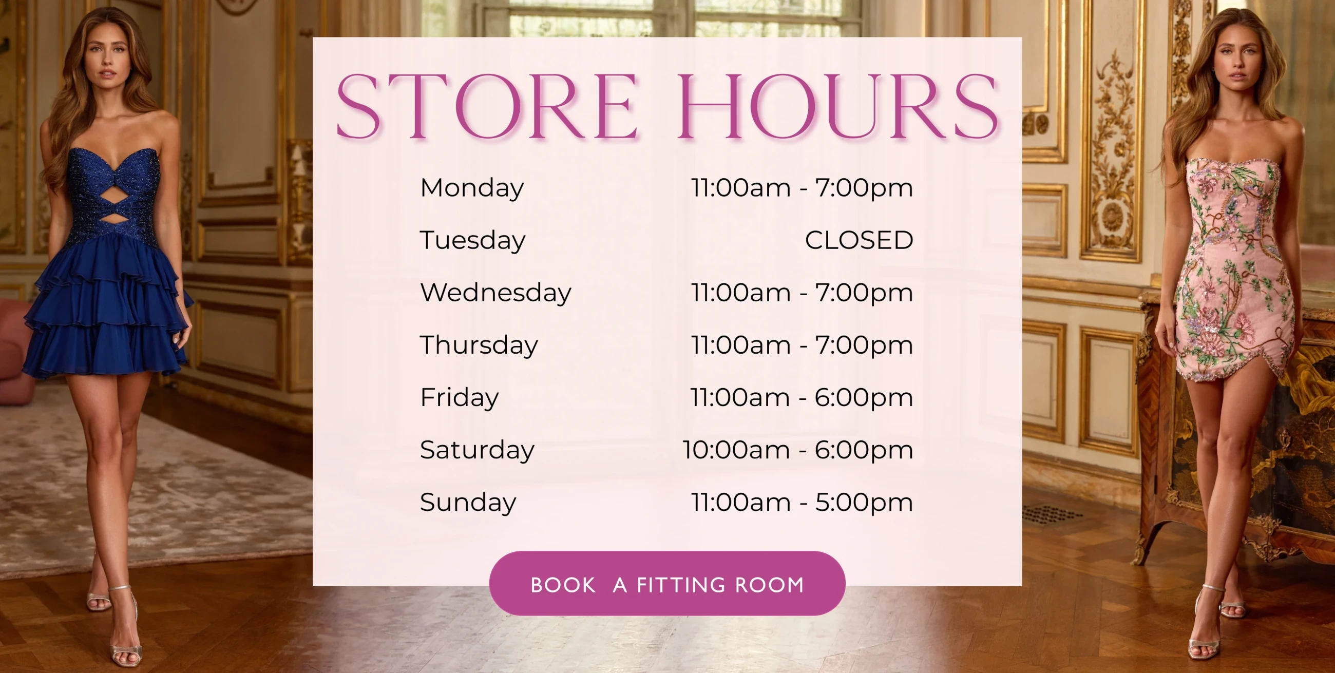 New Store Hours Banner