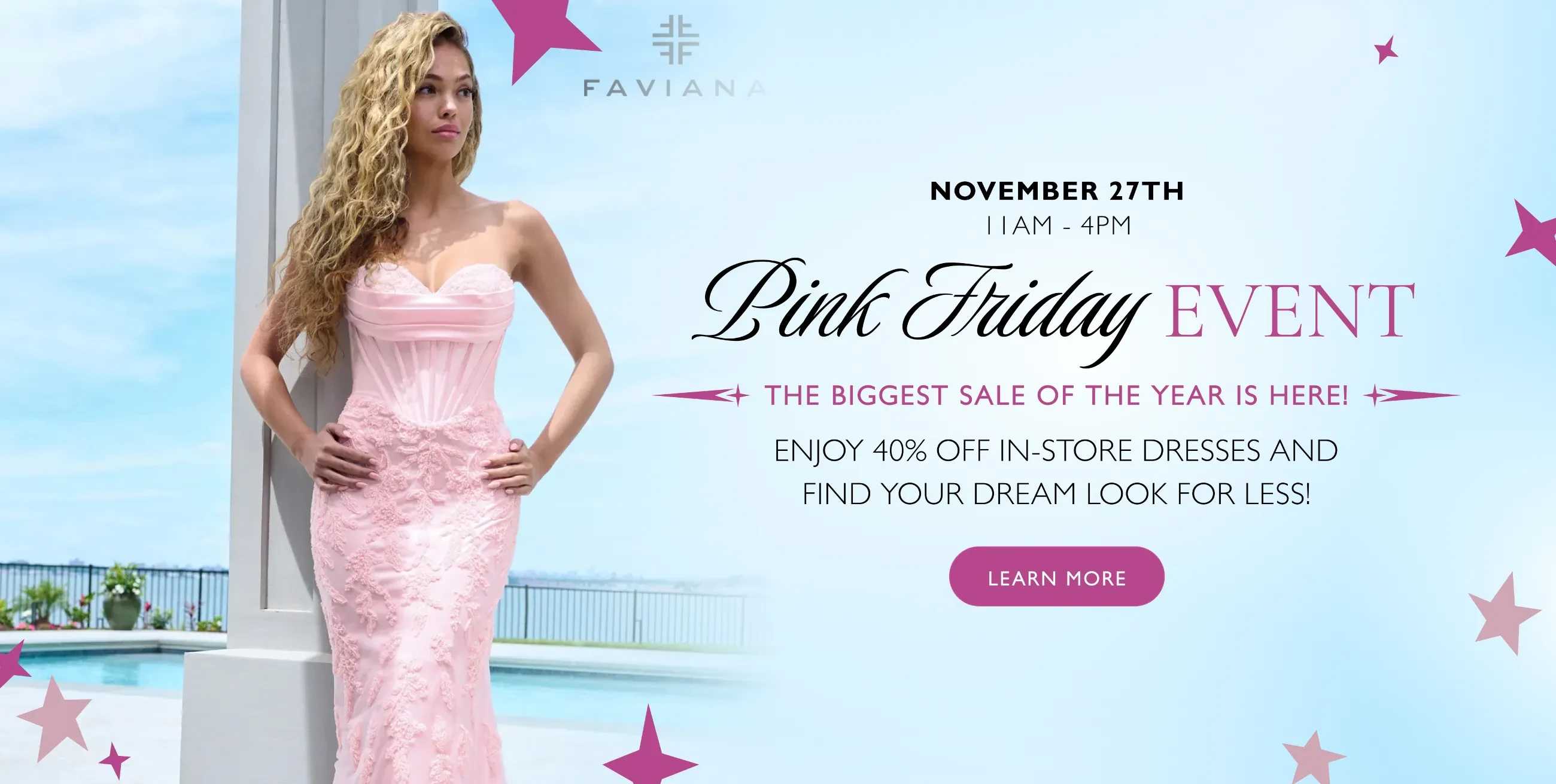 Pink Friday Event Banner