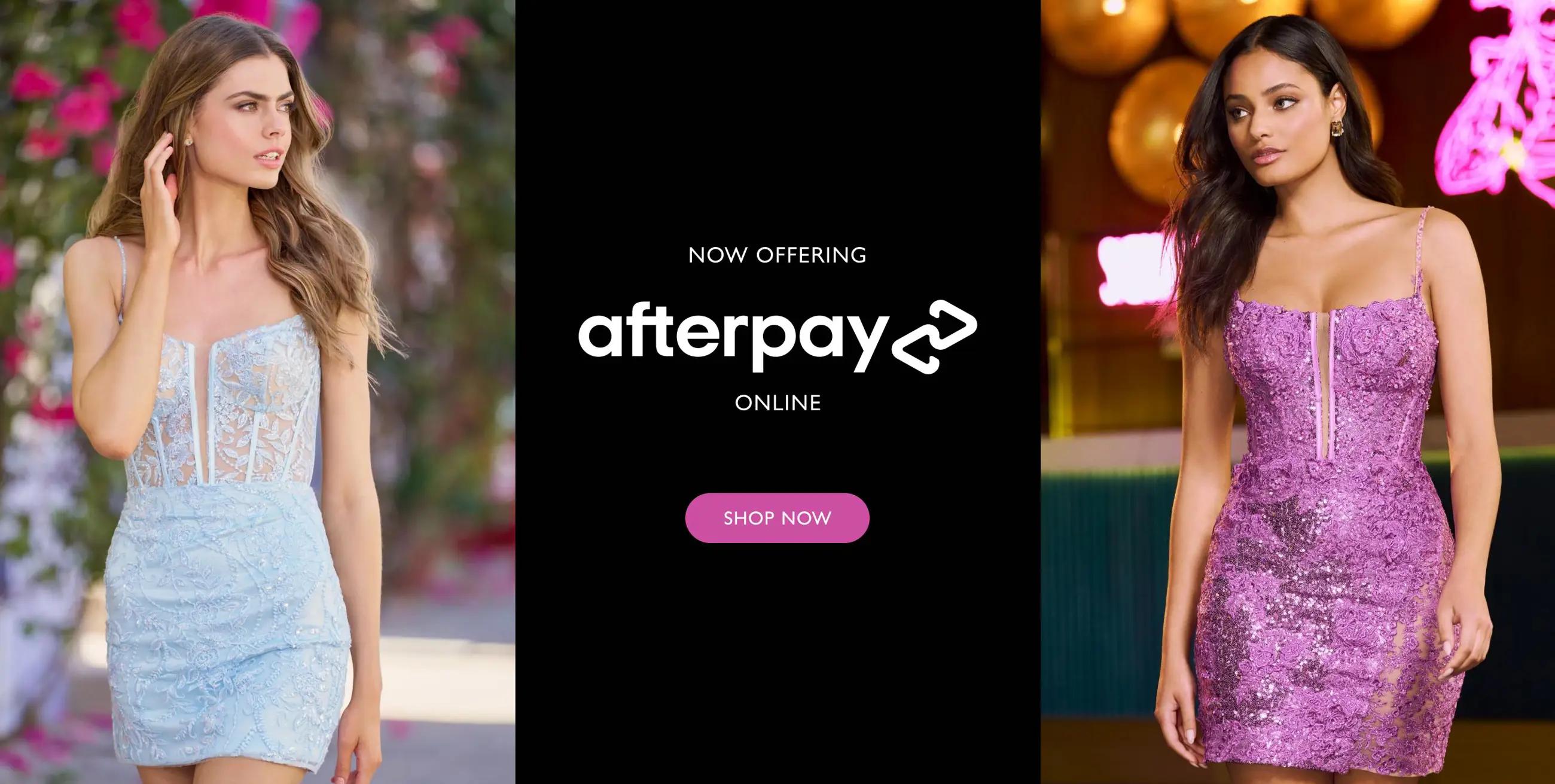 Banner promoting Afterpay online and in-store